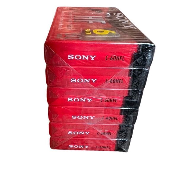 Sony High Fidelity Cassette Tapes. 6 Pack. 60 Minutes Each. New In Package! - Picture 2 of 6